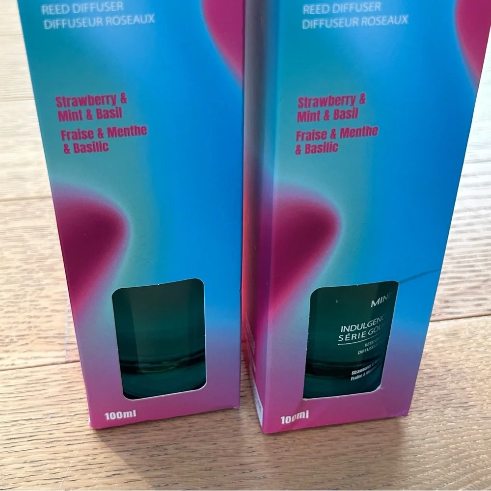 Set of 2 Miniso Home Reed Diffuser Strawberry